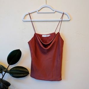Astr Silky Cowl Neck Tank